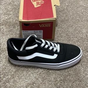 Black and white vans